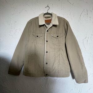 Levies Sherpa lined cream jacket